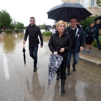 Predsjednica na poplavljenim područjima