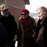 Nada Đurevska na snimanju filma 'Imena višnje' Branka Schmidta 2014.