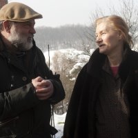 Nada Đurevska na snimanju 'Imena višnje' Branka Schmidta 2014.