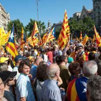 Katalonci na ulicama Barcelone