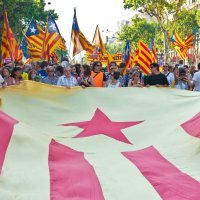 Katalonci na ulicama Barcelone