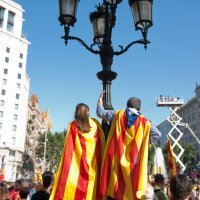 Katalonci na ulicama Barcelone