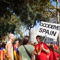 Katalonci na ulicama Barcelone