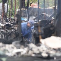 U Strugama na okretištu u potpunosti izgorio ZET-ov autobus