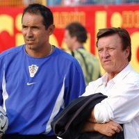 Drazen Ladić i Otto Barić na kvalifikacijskoj utakmici za EP