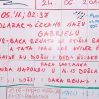 Zidovi čekaonice rodilišta KB Sveti Duh ispisani raznim porukama