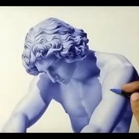 Statua - crtež kemijskom olovkom