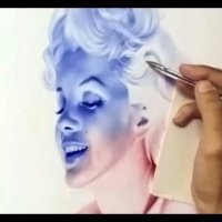 Marilyn Monroe - crtež kemijskom olovkom