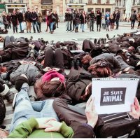 Prosvjed protiv ubijanja životinja u Lyonu