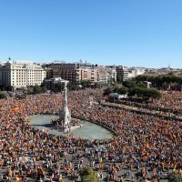 Okupljanje Španjolaca na prosvjedima za jedinstvo