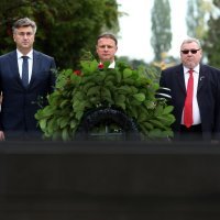 Premijer Andrej Plenković, predsjednik Sabora Gordan Jandroković, Vladimir Šeks