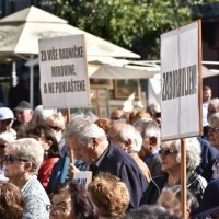 Prosvjedni skup umirovljenika u Puli
