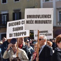 Prosvjedni skup umirovljenika u Puli