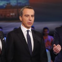 Heinz-Christian Strache, Christian Kern ,Sebastian Kurz