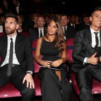 Lionel Messi sa suprugom i Cristian Ronaldo