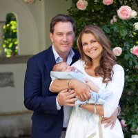 Princeza Madeleine i Chris O'Neill na krštenju njihove kćeri, princeze Leonore