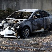 Na parkiralištu Bolnice sestara milosrdnica izgorjela dva automobila