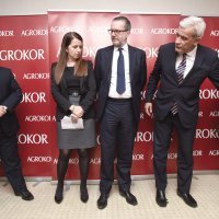 Konferencija za medije izvanrednog povjerenika Ante Ramljaka i njegovih savjetnika na kojoj su predstavljeni planovi odrzivosti kompanija u sustavu Agrokora.