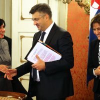 Blaženka Divjak, Andrej Plenković, Martina Dalić