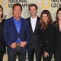 Arnold Schwarzenegger sa kćerima Christinom,Katherine, sinom Patrickom i bivšom suprugom Mariom Shriver