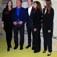 Arnold Schwarzenegger sa kćerima Christinom,Katherine, sinom Patrickom i bivšom suprugom Mariom Shriver