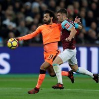 West Ham United (Aaron Cresswell) - Liverpool (Mohamed Salah)