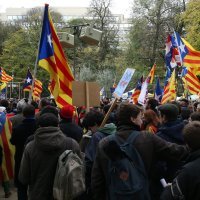Prosvjed za neovisnost Katalonije u Bruxellesu