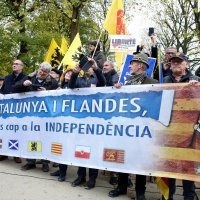 Prosvjed za neovisnost Katalonije u Bruxellesu