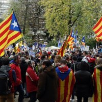 Prosvjed za neovisnost Katalonije u Bruxellesu
