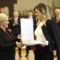 Sandra Perković primila odlikovanje na Pantovčaku