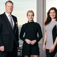 Johan, Alexandra i Katharina Andresen