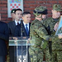 Petrinja: Svečani ispraćaj vojnika 1. hrvatskog kontigenta u Republiku Litvu