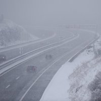 Snijeg pao u Lici i Gorskom kotaru