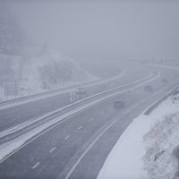 Snijeg pao u Lici i Gorskom kotaru