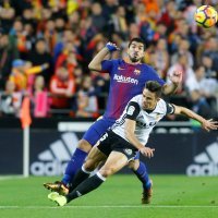 Valencia (Gabriel Paulista) - FC Barcelona (Luis Suarez)