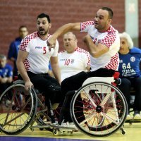 Rukomet u kolicima Hrvatska - Italija (Ademir Demirovic)