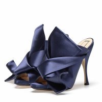 No21 Leather Bow cipele mule