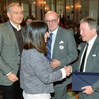 Emil Tedeschi, Blaženka Divjak, Marijan Hanzeković i Ante Vlahović