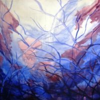 Mistična šuma , 2006g. ulje-platno 134 x 155 cm