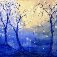 Proljeće u šumi 2012g. ulje-platno 100 x 150 cm