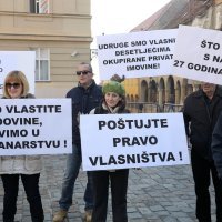 Prosvjed vlasnika nekretnina u kojima su zaštičeni najmoprimci