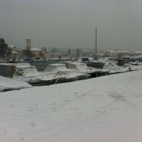 Snijeg na otoku Ižu