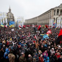 Prosvjed potpore Mihailu Sakašviliju u Kijevu