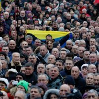 Prosvjed potpore Mihailu Sakašviliju u Kijevu