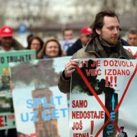 Prosvjed protiv izgradnje termoelektrane Peruća