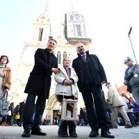 Izviđači u društvu Gordana Jandrokovića donijeli Betlehemsko svjetlo mira u katedralu