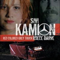 Sivi kamion crvene boje