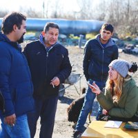 Barbara Matejčić u razgovoru s Hasanom Delićem i Stevom Golubovac