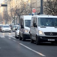 Policijsko osiguranje ispred hotela Sheraton