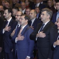 Andrija Mikulić, Andrej Plenković i Gordan Jandroković